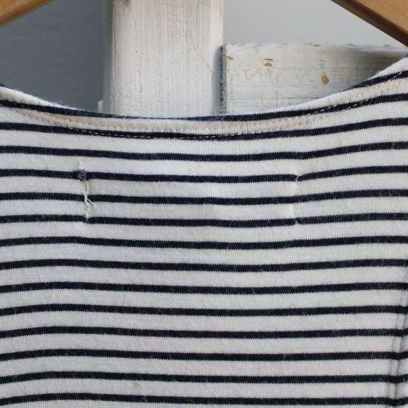 Abercrombie & Fitch White Black Striped Shift Swing Tank Dress Size Small - Picture 8 of 8